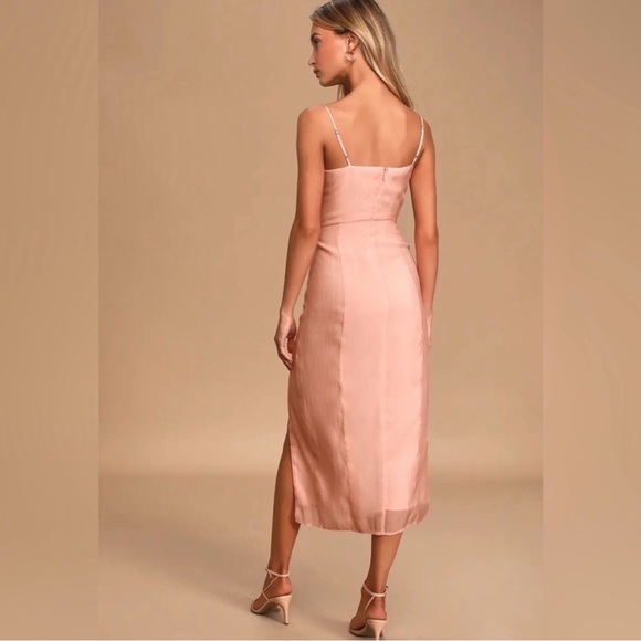 Capulet June Pink Bustier Midi Dress - Picture 2 of 3